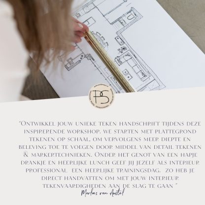 Interieur tekenen plattegrond inspirerende workshop trainingsdag 2 juli 2024 - Afbeelding 2