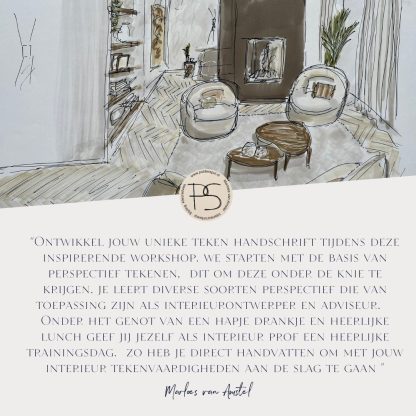 Perspectief tekenen 1 Interieur dagworkshop - Afbeelding 3