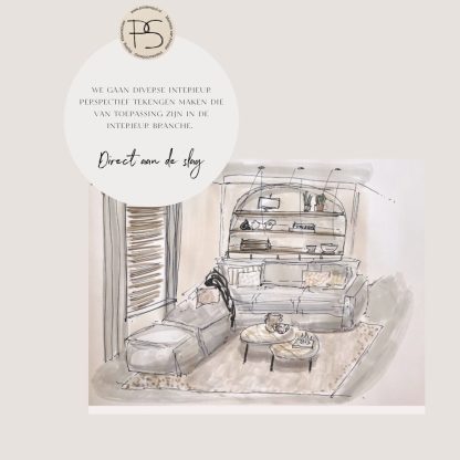 Perspectief tekenen 1 Interieur dagworkshop - Afbeelding 4