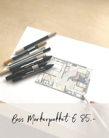 Basis Marker pakket Interieurtekenen