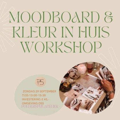 Moodboard en kleur in huis workshop zondag 29 September 13:00 -15:30 omgeving Oss - Afbeelding 2