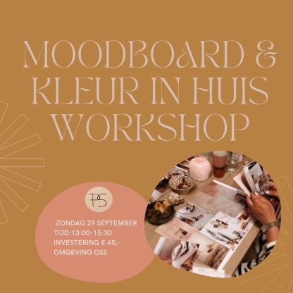 Moodboard en kleur in huis workshop zondag 29 September 13:00 -15:30 omgeving Oss - Afbeelding 9