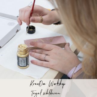 Tegel schilder workshop Kreadoe Zaterdag 25 Oktober 11:00 - 11:45 workshopplein C2