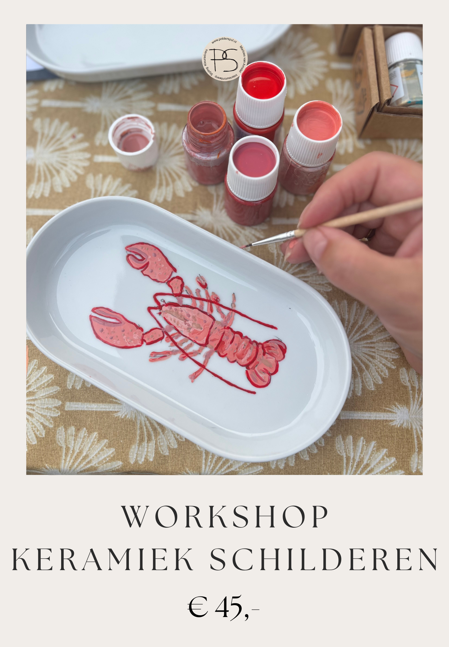 Keramiek schilderen workshop