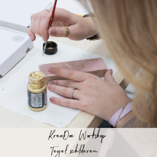 Tegel schilder workshop Kreadoe Zaterdag 2 Mei 15:00 - 15:45 workshopplein F2